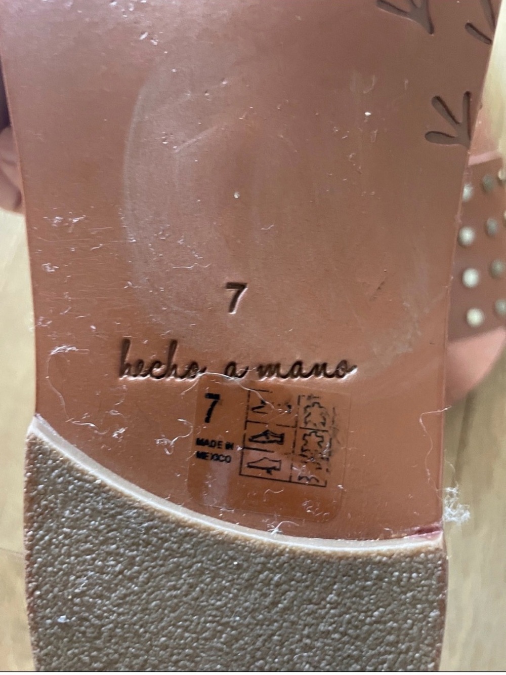 Beek “Lovebird” Anthropologie Studded Slides -  Brown - Size 7 - Picture 5 of 5